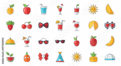Collection of Summer Icons and Symbols.