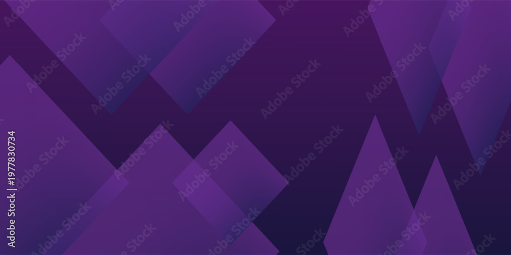 Obraz premium Abstract purple geometric background with gradient triangles and squares