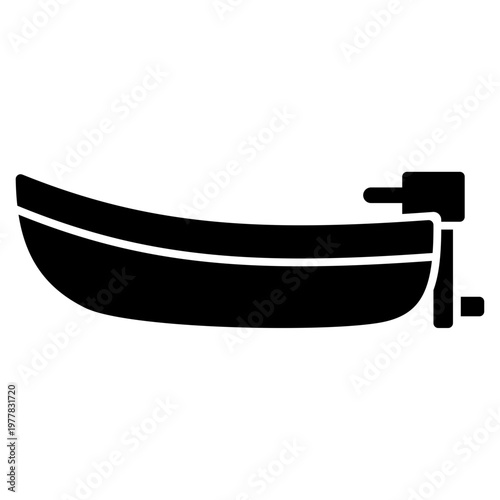 motorboat vector illustration