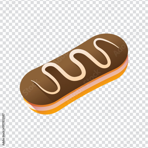 Eclair French Pastry Icon