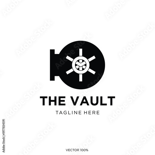 Vault Door Security Logo Icon