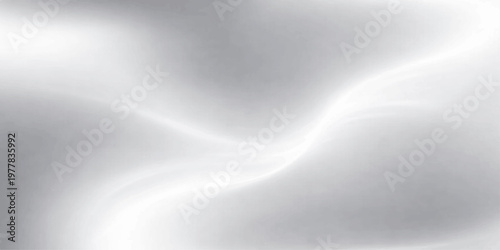 Abstract smooth, fluid silver design. This sophisticated, flowing silver abstract shape creates a sense of elegance and modernity.
