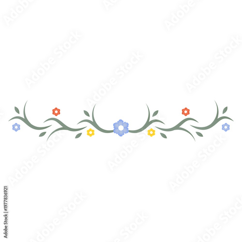 Floral Flower Divider