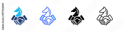 Compromise Strategy Multiple Style Icon Set Collection Pack Web Banner Vector 