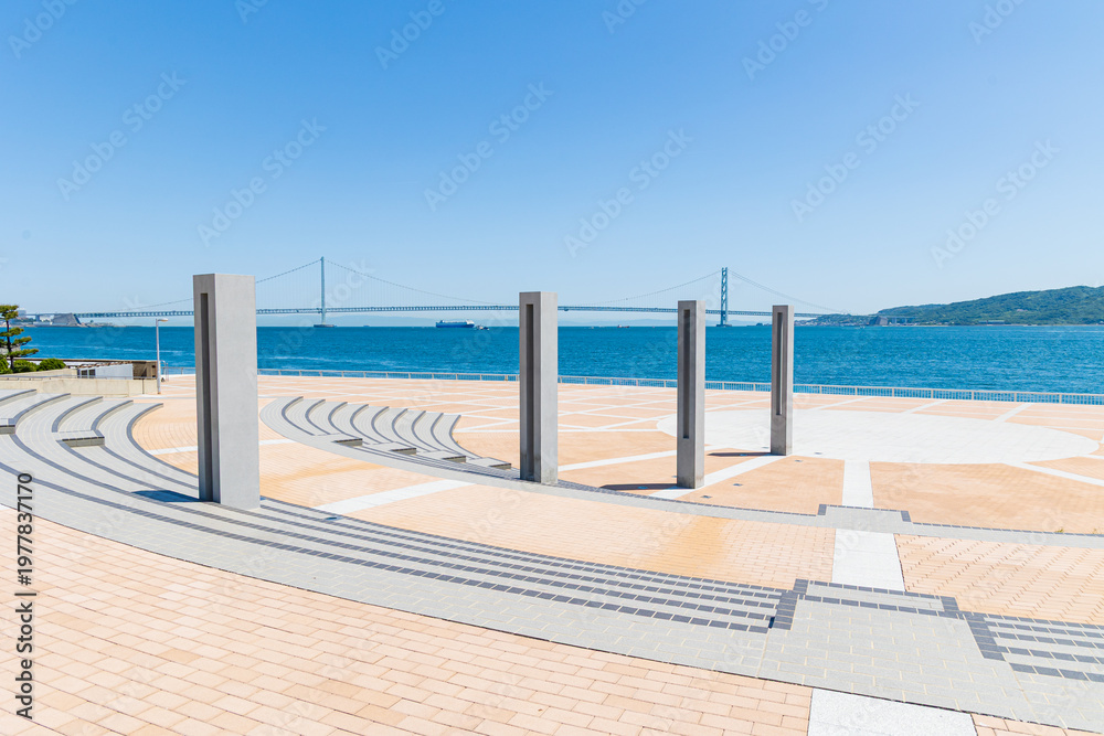 Fototapeta premium 大蔵海岸の中崎展望広場（兵庫県明石市）