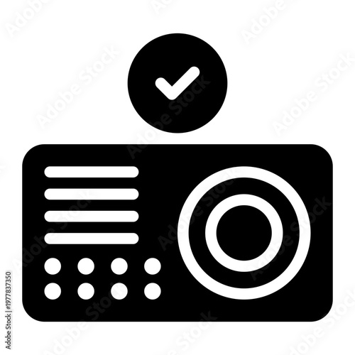 intercom glyph icon