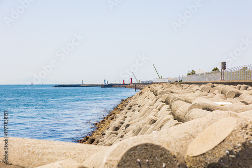 大蔵海岸の消波ブロック