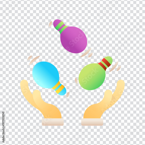 Juggling Pins Circus Icon