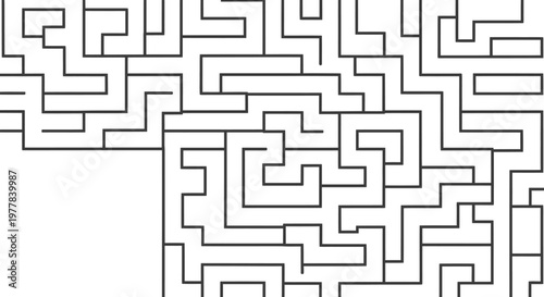 A complex maze puzzle design.