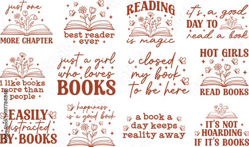 Book Lover SVG Bundle
