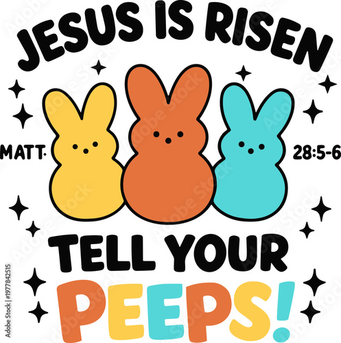 Jesus is risen tell your peeps SVG