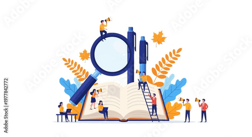 People Studying Education Concept.