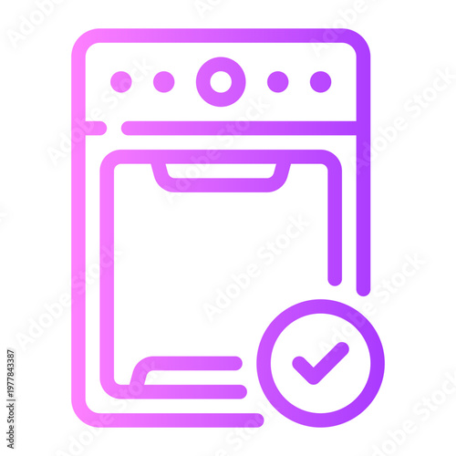 dishwasher gradient icon