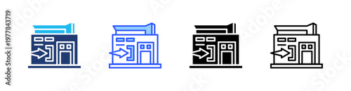 Incorporation Multiple Style Icon Set Collection Pack Web Banner Vector 