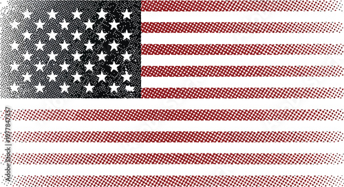 A qr code on a usa flag