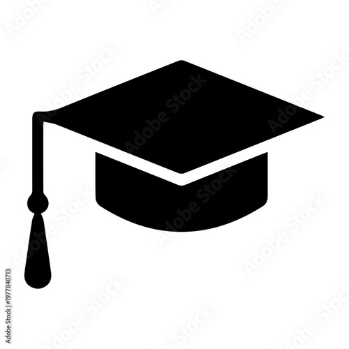 Education icon illustration. College cap or graduate