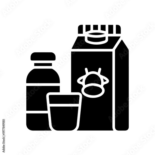 Milk icon coffee shop related