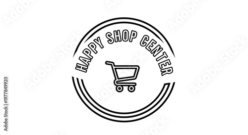 Shopping cart logo design element icon.