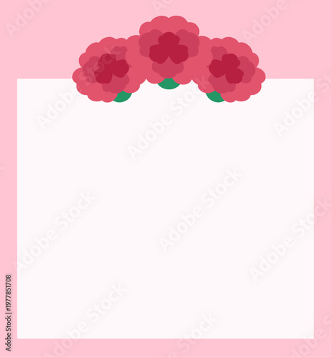 카네이션 편지지