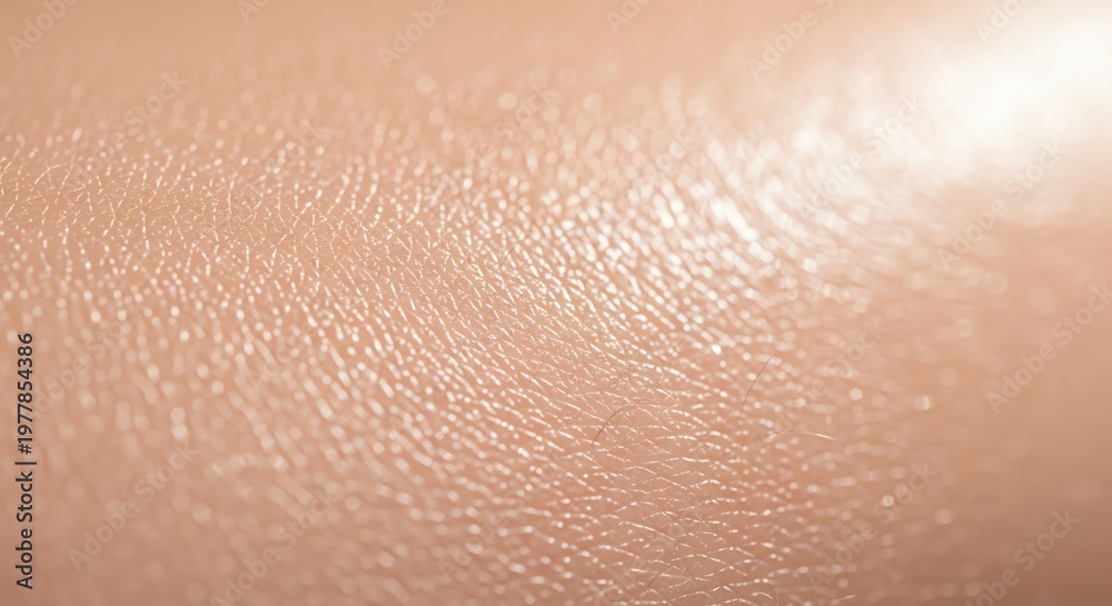 Fototapeta premium Close-up of smooth, healthy human skin with natural texture and subtle shine.