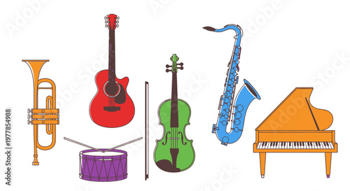 Musical instruments for music making 3.