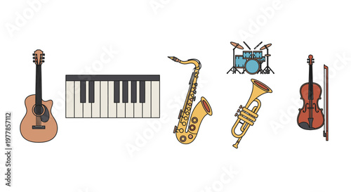 Musical Instruments Orchestra Band Variety 5.