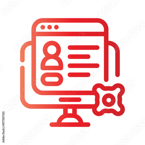 data management gradient icon