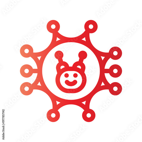 virtual assistant gradient icon