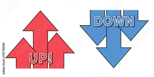 Up and down arrows set
