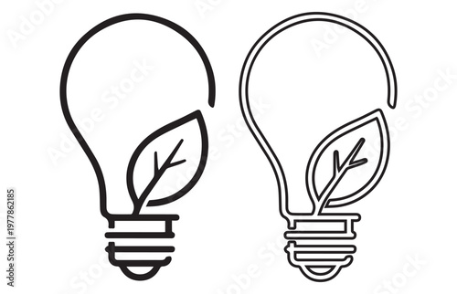 Light bulb icon symbolizing ideas creativity innovation inspiration and bright new solutions for problem solving.