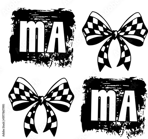 Checkered mama SVG