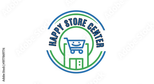 Happy Store Center Shopping Logo.