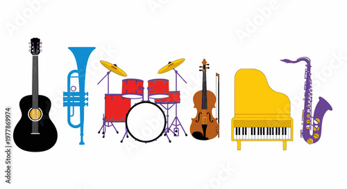 Musical Instruments Orchestra Band Variety 4.