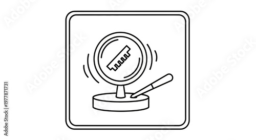 Vibrating Tuning Fork on Resonance Box with Sound Waves