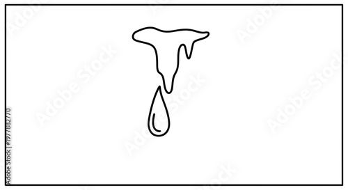 Melting Icicle Dripping Water Drop - Winter Thaw Concept