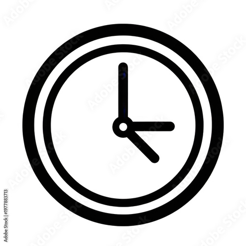 Free Download A clock with black hands and a white face - GFXLoad