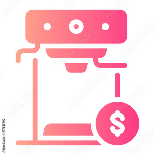 coffee maker gradient icon