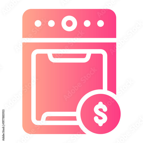 dishwasher gradient icon