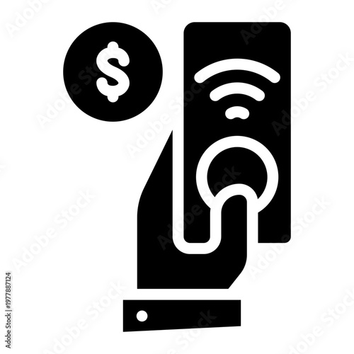 remote control glyph icon
