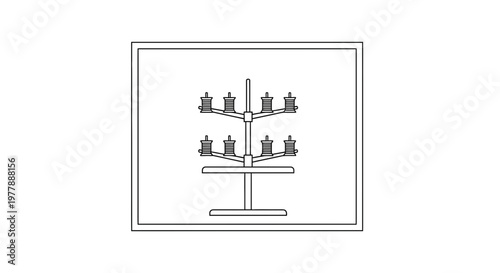 Sewing Thread Spool Holder Stand Organizer for Crafting and Sewing