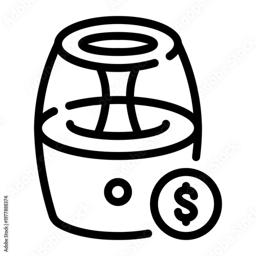 air purifier line icon