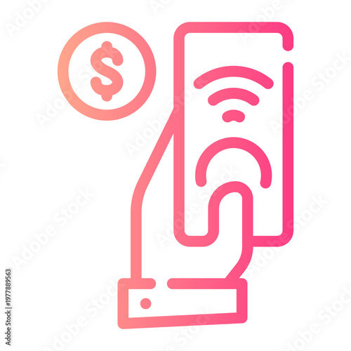 remote control gradient icon