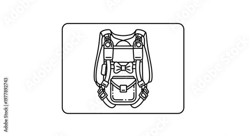 Cute Dog Backpack Harness with Bow Tie, Pet Outdoor Adventure Gear