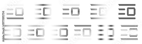 Foto Image Indent Right Halftone Icon Collection – Image Indent Right Dotted Circles