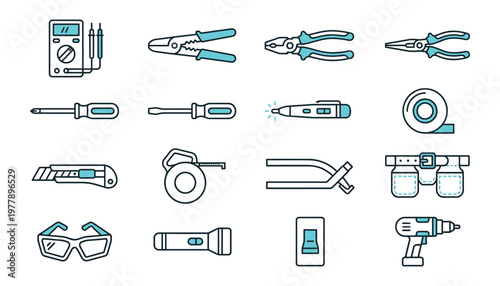 Collection of various DIY tools and equipment.