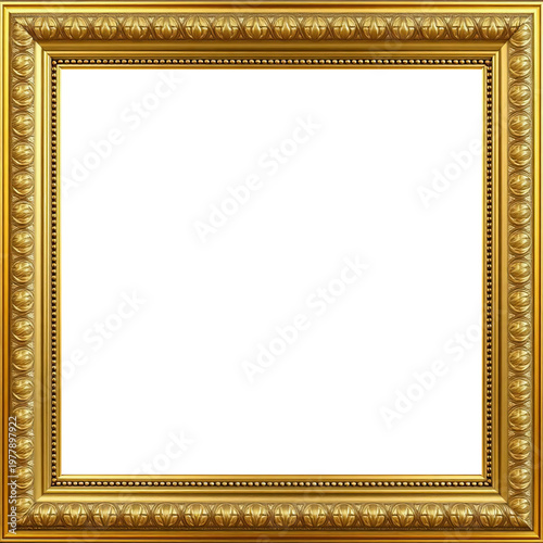 Marco Dorado Antiguo Premium Diseño Ornamental Metálico | Para Enmarcar Fotografía, Obra de Arte, Certificado, Diploma, Invitaciones, Bodas, etc.