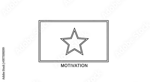 Motivational Star Graphic with Text