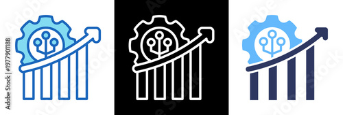 Business Transformation triplestyle icon