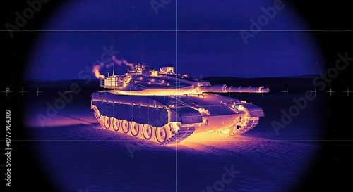 Military Tank Surveillance Night Vision Scope.