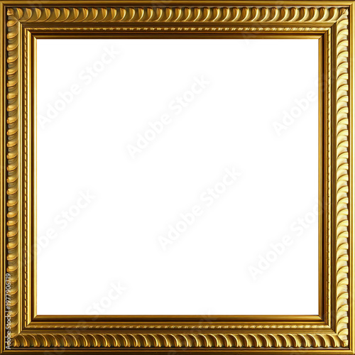 Marco Dorado Antiguo Premium Diseño Ornamental Metálico | Para Enmarcar Fotografía, Obra de Arte, Certificado, Diploma, Invitaciones, Bodas, etc.